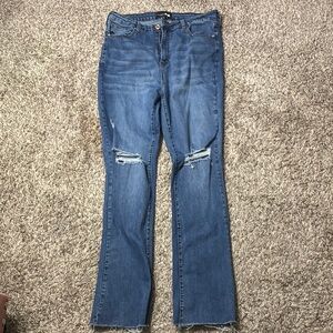 Fashion Nova Blue Flare Jeans
